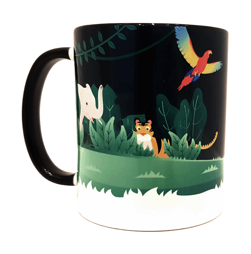 Hello Green Friends Tasse